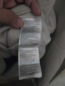 ​H&amp;M Beige Oversized Fleece Hoodie