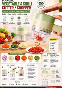 Manual Vegetable &amp; Chilli Cutter/Chopper