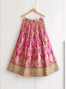 Vibrant Pink Brocade Lehenga Choli