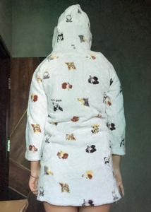 Cozy Animal Print Hooded Robe