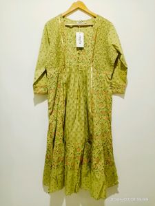 Green Anarkali Kurta