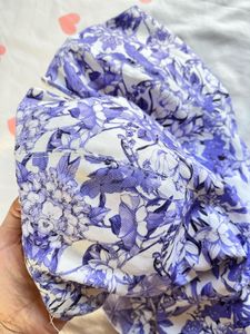 Strapless Floral Peplum Top