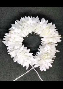 White Flower Hair Garland