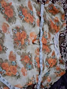 Off-Shoulder Floral Print Blouse