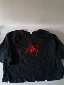 Black Spider Graphic T-Shirt