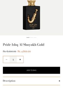 Lattafa Ishq Al Shuyukh Gold Perfume