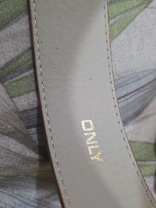 Stylish Brown Belt with Gold Buckle