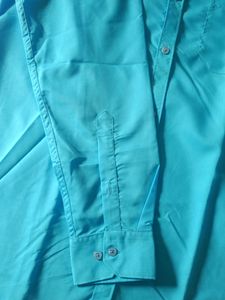 JAINISH full Sleeve Blue Shirt