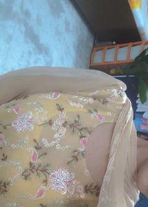 Barik work and light weight suit sort palazo duppa