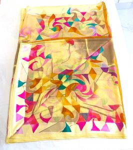 Colorful Abstract Print Saree