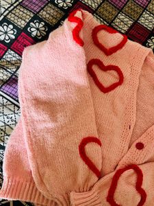 Pink Heart Cardigan🎀