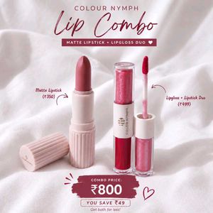 Color Nymph Lip Combo - Matte Lipstick & Lipgloss