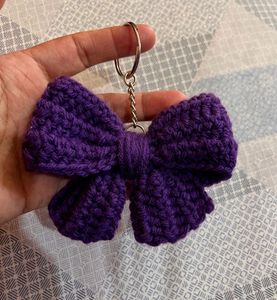 Purple Bow 🎀keychain