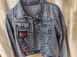Stylish Acid Wash Denim Jacket