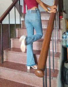 Stylish Ripped Flare Jeans