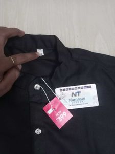 NEW BLACK MEN'S KURTA 38
