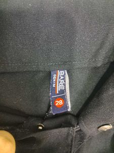Black Formal Pants with Waist tie