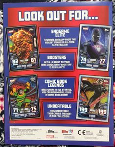 Marvel Hero Attax 22 Binder Covers/Checklist + Mat