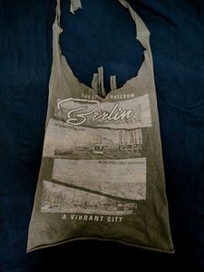 Y2K Grunge Graphic Halter Top