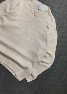 Men's Cream Knit Sweater