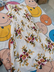 White Knee Length Dress
