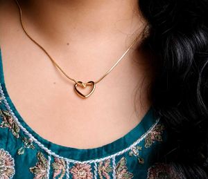 Elegant Gold Heart Necklace