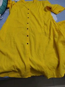 Yellow Kurta Palazzo Set