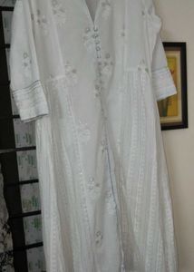 Women's Sangria White Kurti Set