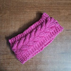 Pink Knitted Headband
