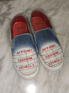 Denim Slip-On Casual Shoes