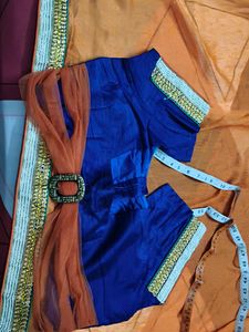 lehenga style saree with blouse