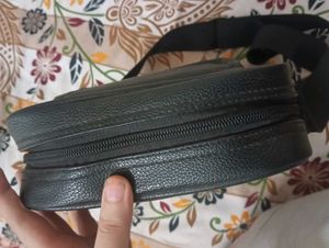 Black Leather Crossbody Bag