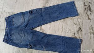 Savana Blue Denim Cargo Jeans