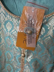 NEW Elegant Mint Green Brocade Kurta