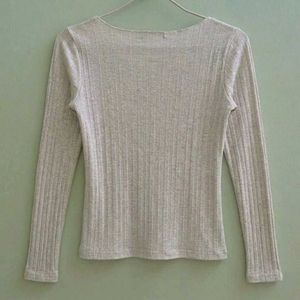 Ribbed Long Sleeve Top