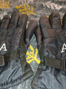 Black Sport Gloves with 'A'
