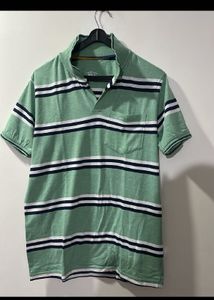 Striped Green Polo Shirt