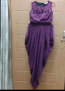 Zima Leto Wine Embellished Co-ord Set