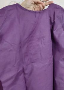 Purple Embroidered Kurta Set