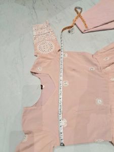 Elegant Peach Anarkali Suit with Dupatta