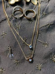 Elegant Gold-Tone Flower Jewelry Set