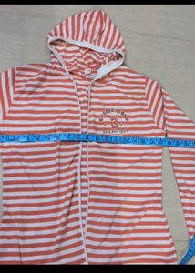 Striped Zip-Up Hoodie