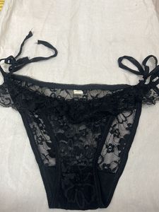 black net bikini brief