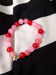 Charming Beaded Bracelet ( fire and flower )