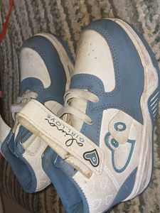 Cute Blue &amp; White Baby Sneakers
