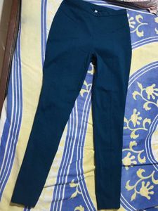 Teal High-Waisted Skinny Pants