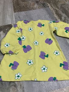 Cute Yellow Floral Dress for Girls