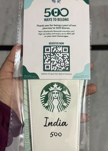 ☕ Rare Starbucks India Bag Charm