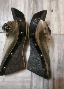 Sparkling Embellished Flat Sandals