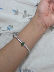 Tennies Elegant Emerald &amp; CZ Bracelet